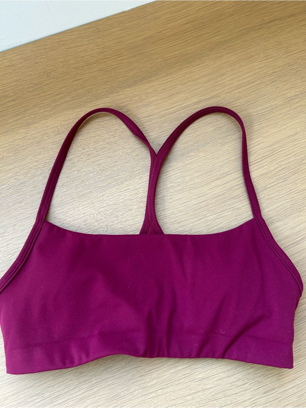 Women's GARAGE Sour Cherry Burgundy Sports Bralette - LIKE NEW XXS